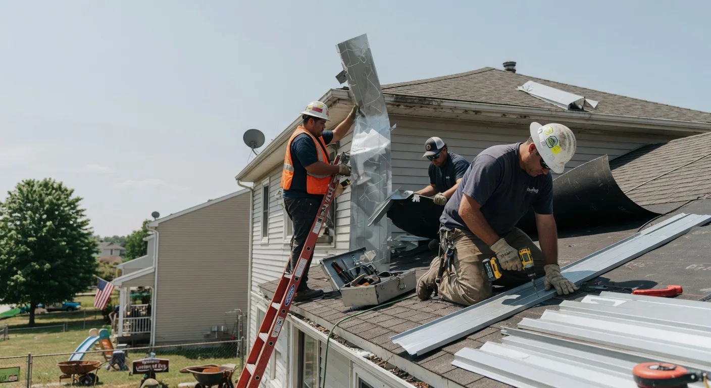 Storm Damage Metal Roof Repair in North Myrtle Beach, SC